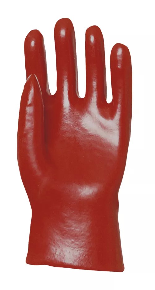 10 Paia - Guanti Da Lavoro Coverguard In PVC Eurostrong MO3520 Rischi Meccanici