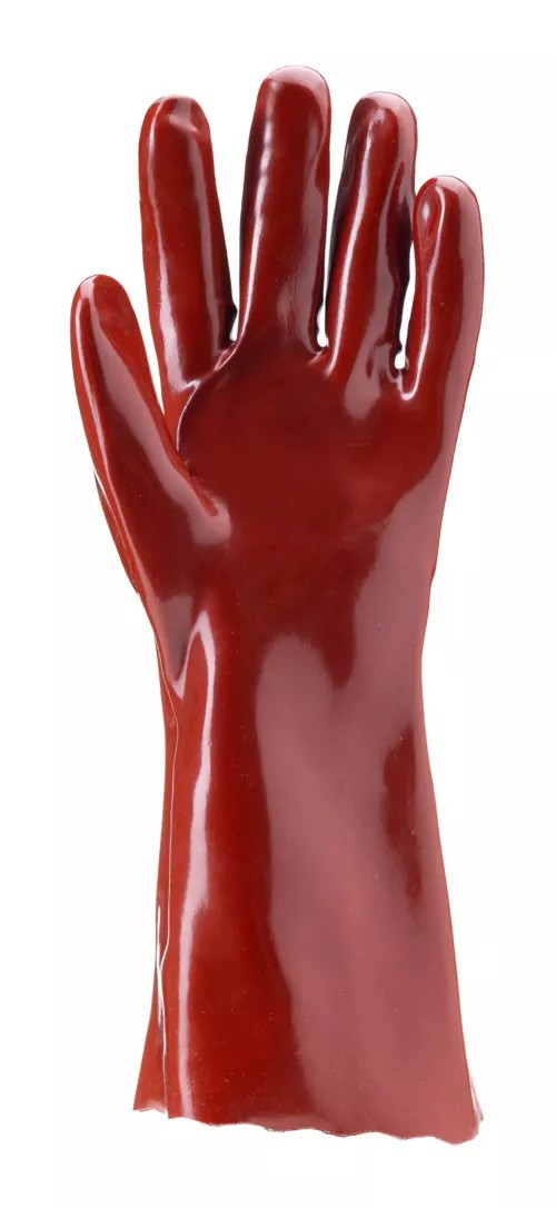 10 Paia - Guanti Da Lavoro Coverguard In PVC Eurochem MO3636 Rischio Chimico