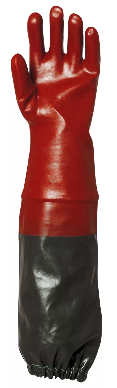 6 Paia - Guanti Da Lavoro Coverguard In PVC Eurochem MO3669 Rischio Chimico