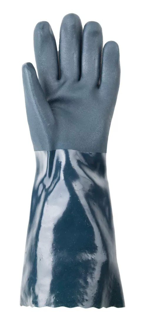 10 Paia - Guanti Da Lavoro Coverguard In PVC Eurochem MO3740 Rischio Chimico