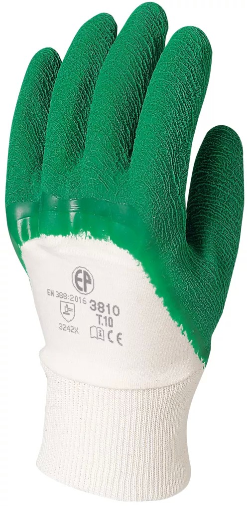 12 Paia - Guanti Da Lavoro Coverguard In Lattice Eurostrong MO3810 Rischi Meccanici