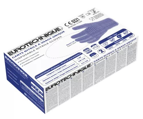 10 Confezioni - Guanti Da Lavoro Coverguard In Nitrile Euro-one MO5920 Monouso (100 pezzi)