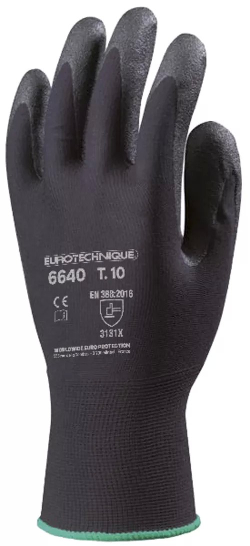 10 Paia - Guanti Da Lavoro Coverguard In PVC Eurolite MO6640 Rischi Meccanici