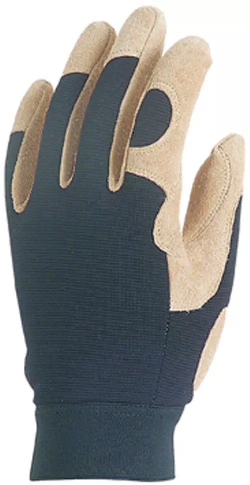 12 Paia - Guanti Da Lavoro Coverguard In Pelle Eurostrong MO910 Rischi Meccanici