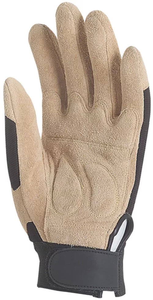 12 Paia - Guanti Da Lavoro Coverguard In Pelle Eurostrong MO910 Rischi Meccanici