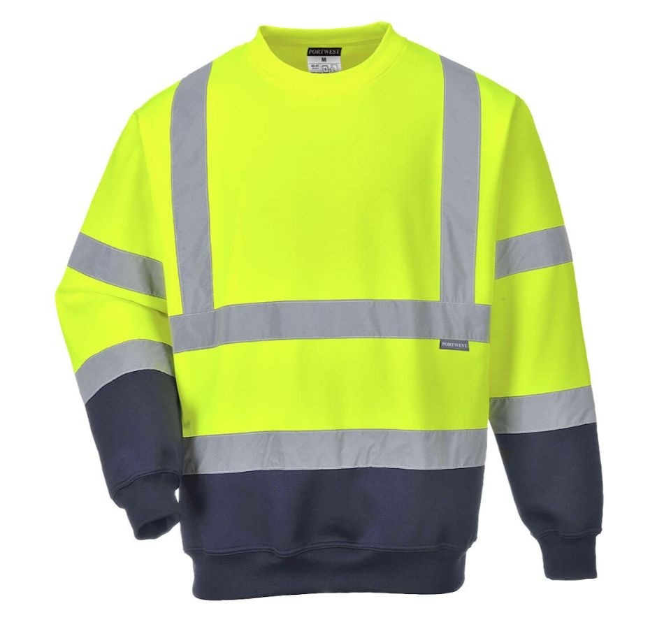 Felpa da Lavoro Bicolore Alta Visibilit� Portwest B306