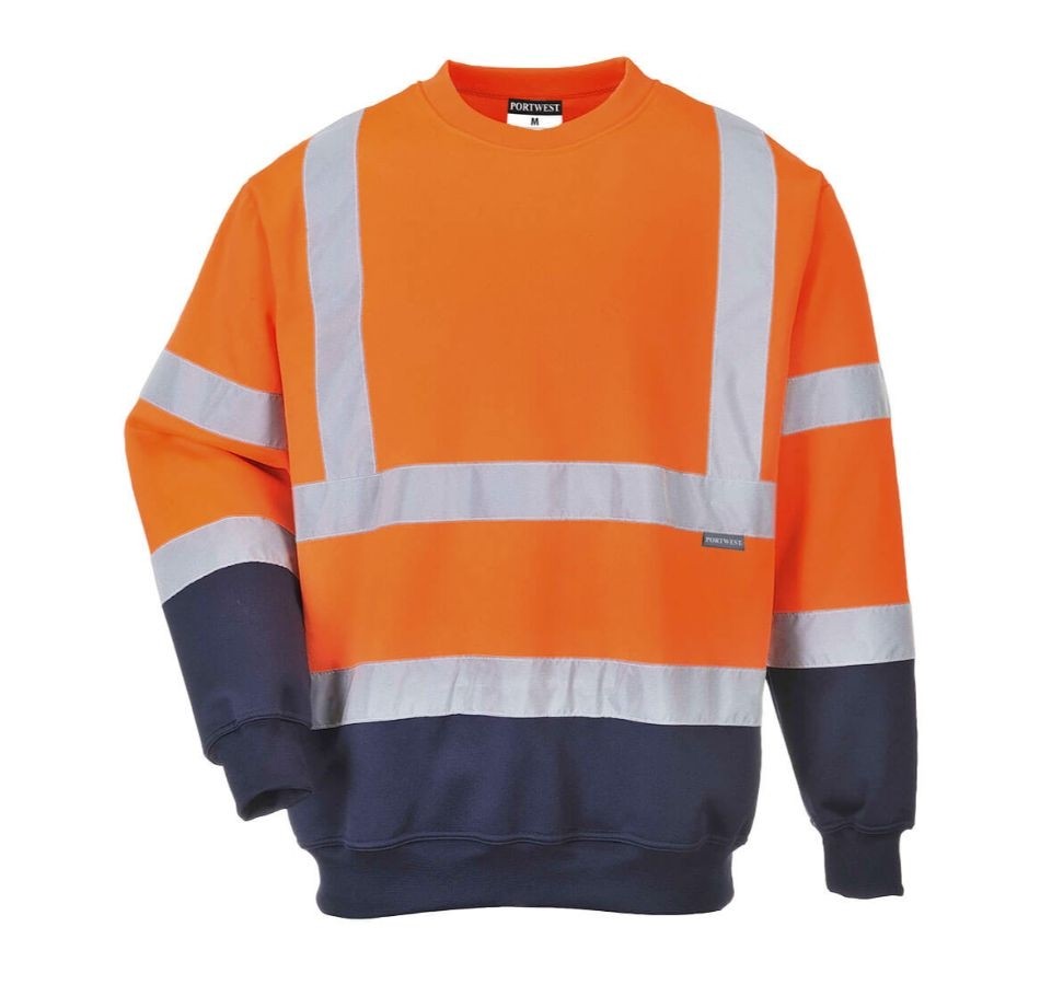 Felpa da Lavoro Bicolore Alta Visibilit� Portwest B306