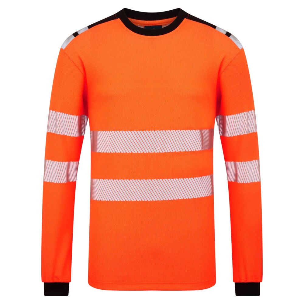 Maglia da Lavoro Portwest FR736 Alta Visibilit� Manica Lunga Ignifuga