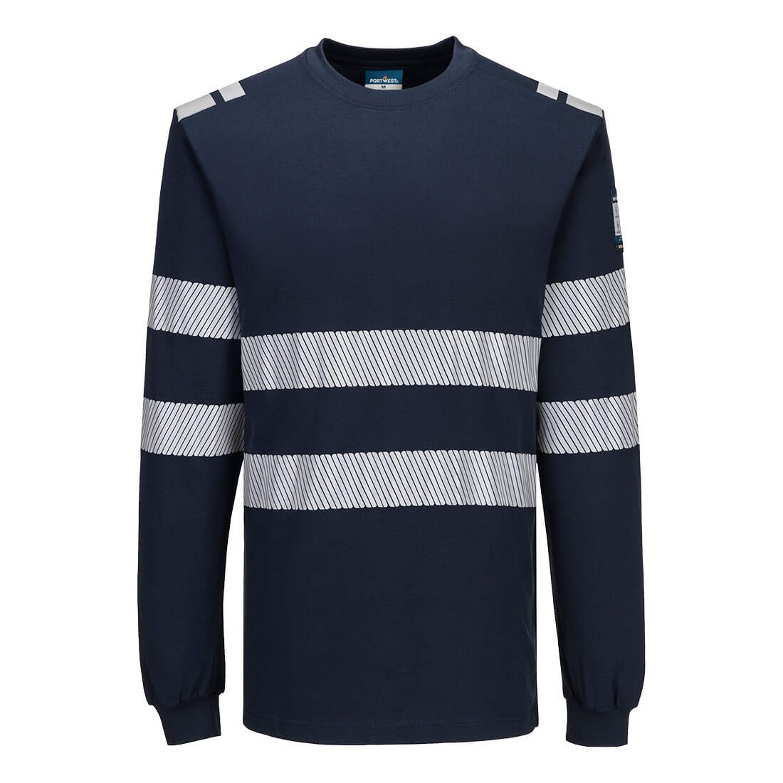 Maglia da Lavoro Portwest FR732 Alta Visibilit� Manica Lunga Ignifuga