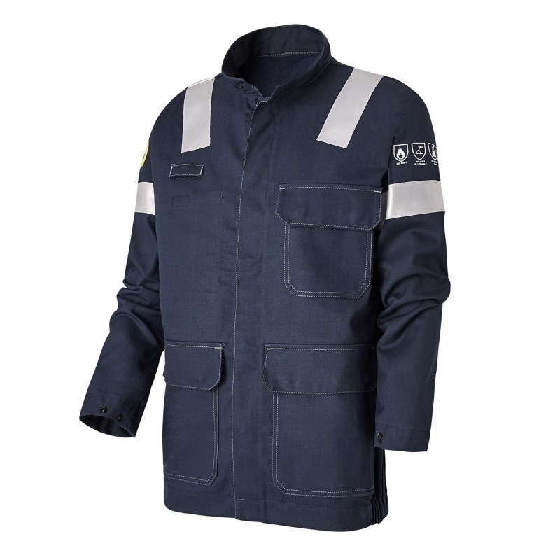 Giacca da Lavoro Multirischio Alta Visibilit� Multitasche Molinel Techprotect TECHVE88BRNAV