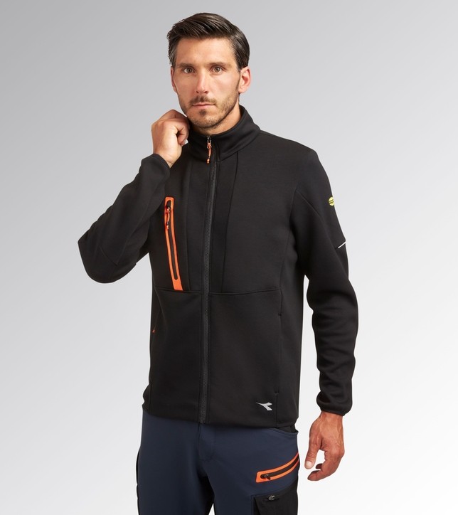 Felpa zip lunga da Lavoro Stretch Multitasche Diadora Utility Hybrid Tactic 702.180613