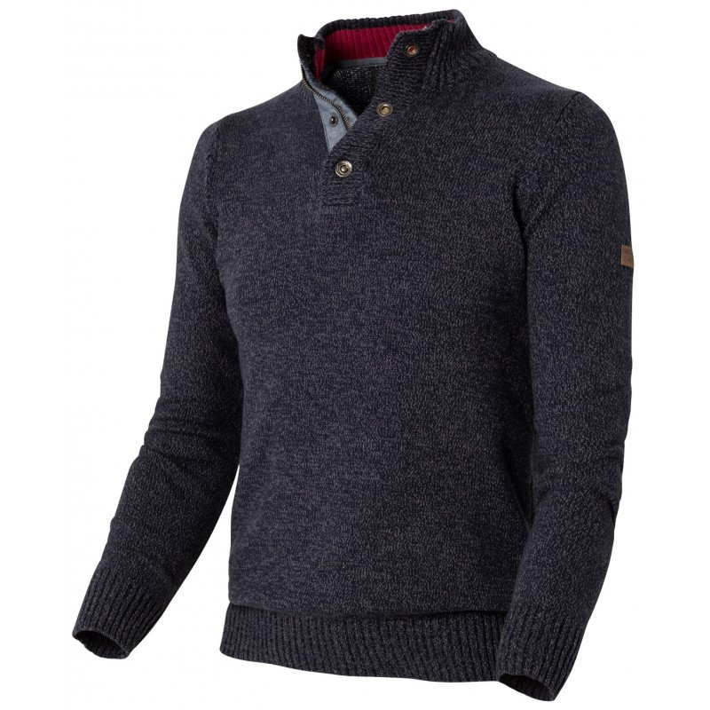 Maglione collo alto da Lavoro 100% Cotone Molinel Denim 0309.9999.147