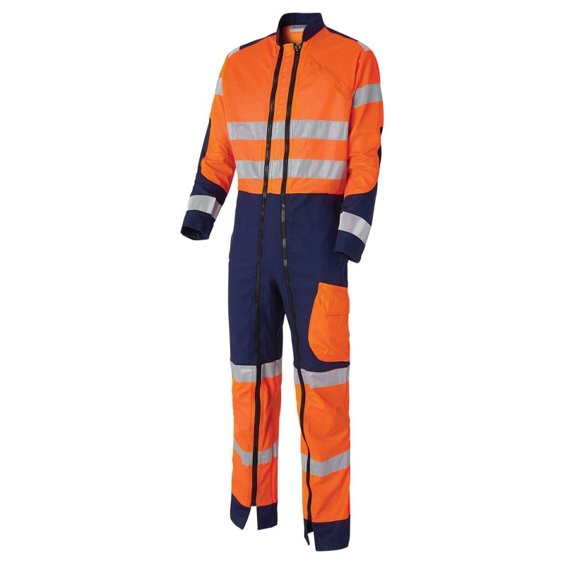 Tuta da Lavoro con doppia cerniera Alta Visibilit� Multitasche Molinel Luklight 2935.2351.044