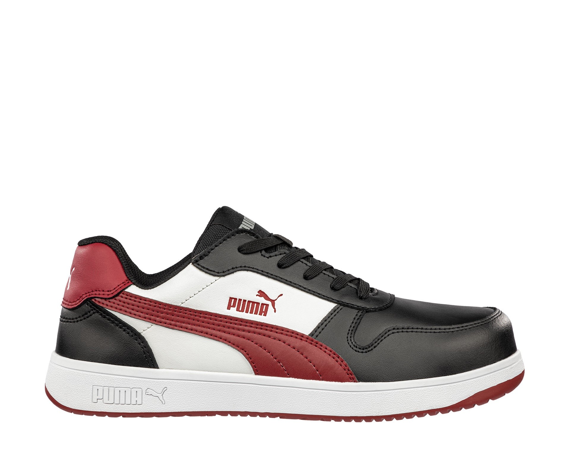 Fuori tutto - Scarpe antinfortunistiche Puma Frontcourt Black/White/Red Low S3 FO HRO ESD SRC 640200 numero 39