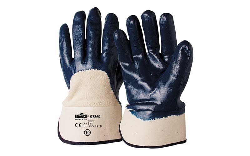 12 Paia - Guanti NBR con manichetta 7 cm. Dorso AREATO - 07260