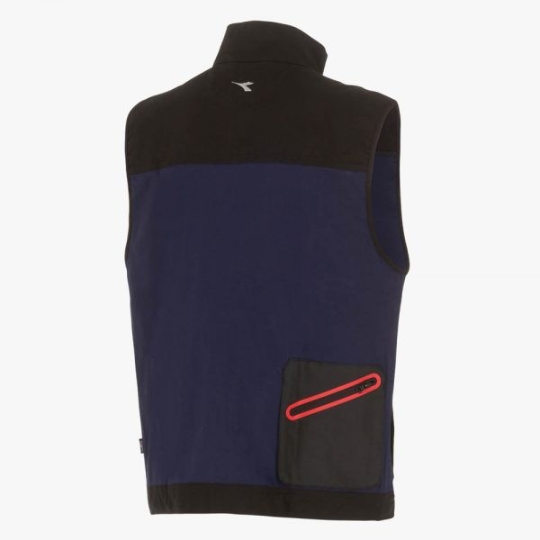 Fuori Tutto - Gilet Multitasche Diadora in cotone Canvas Stretch 702.170017 grigio taglia S