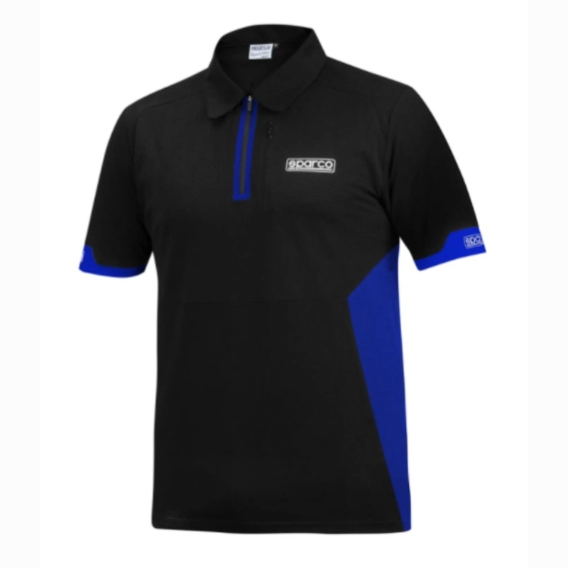 Polo Zip Manica Corta Sparco TeamWork