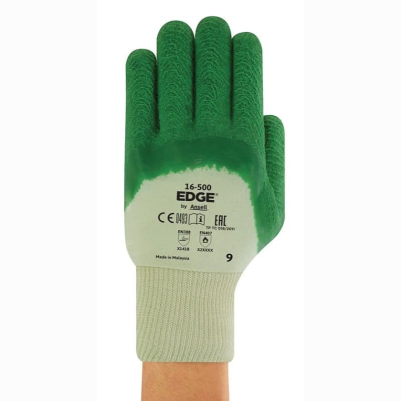 12 Paia - Guanti Da Lavoro ANSELL Gladiatore 16-500