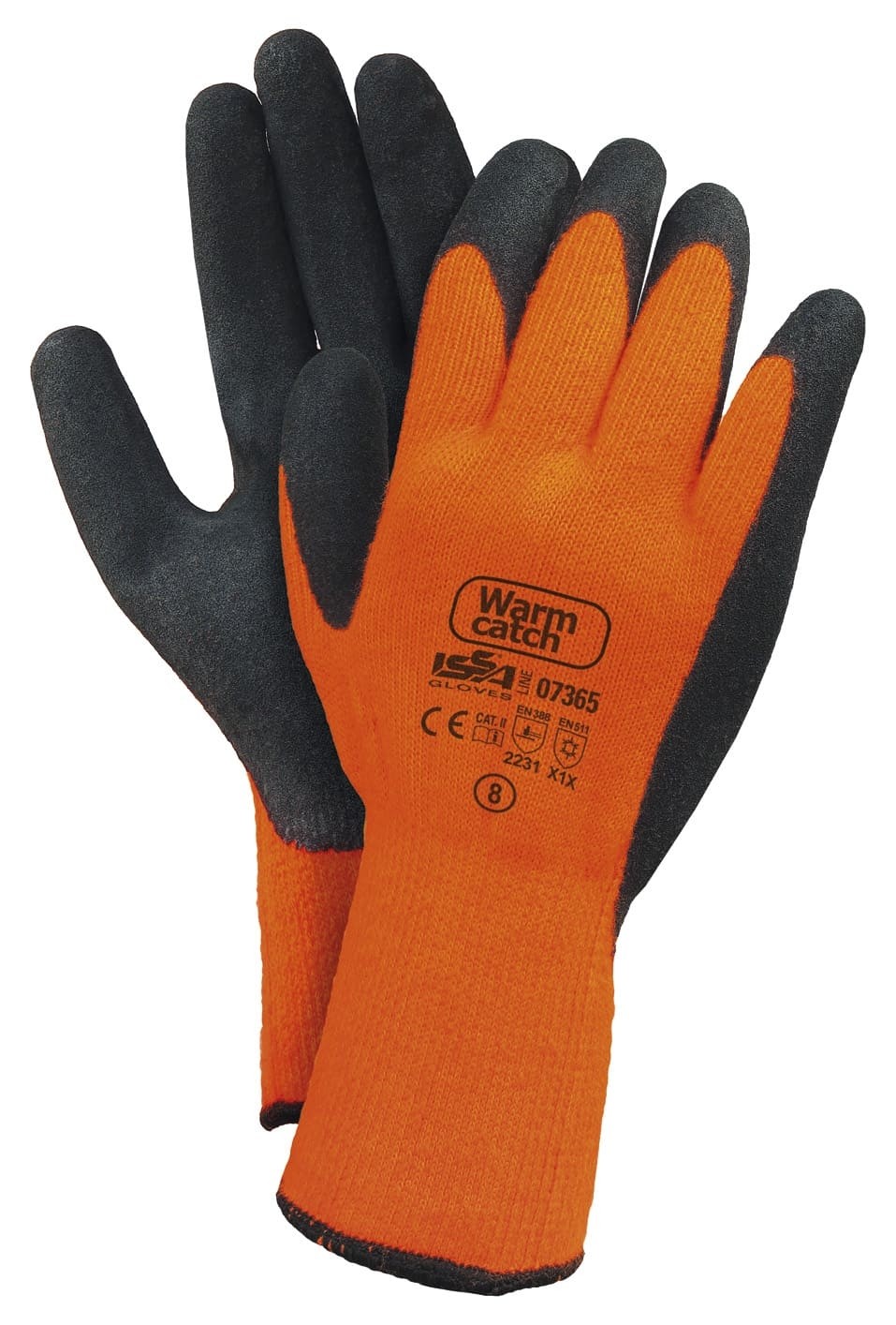 12 Paia - Guanti TERMICI Invernali spalmati in Nitrile - Warm Catch Latex Foam ISSA 07365