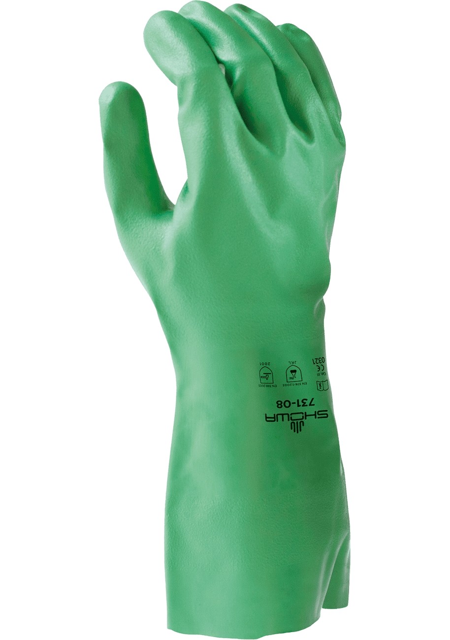 12 Paia - Guanti Showa 731 EBT in Nitrile BIODEGRADABILI sh731