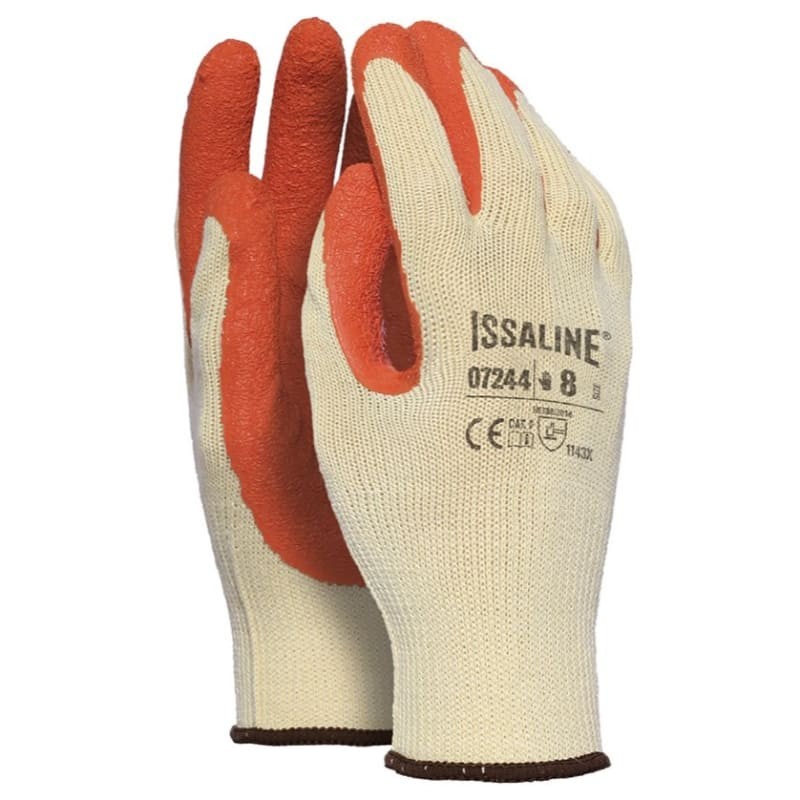 12 Paia - Guanti da lavoro in Poliestere e Cotone - Issa Line 07244