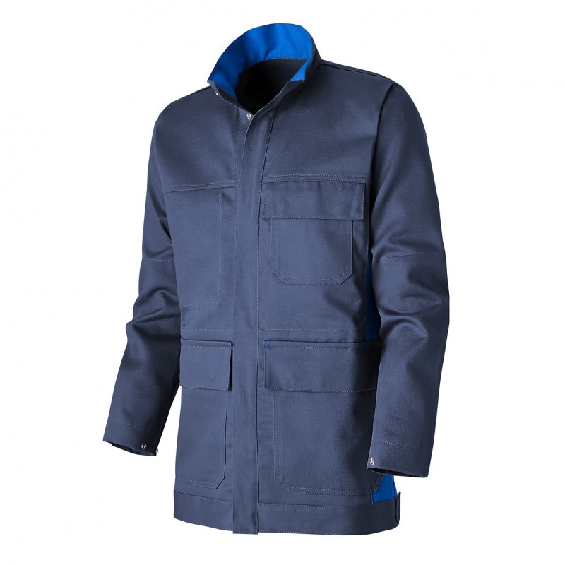 Giacca bicolore da Lavoro Ignifuga Multitasche Molinel Work Fr WORKBBN80ASG/R
