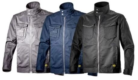 Giacca da lavoro Diadora Multitasche con collo alla coreana Jacket Poly II 702.172117