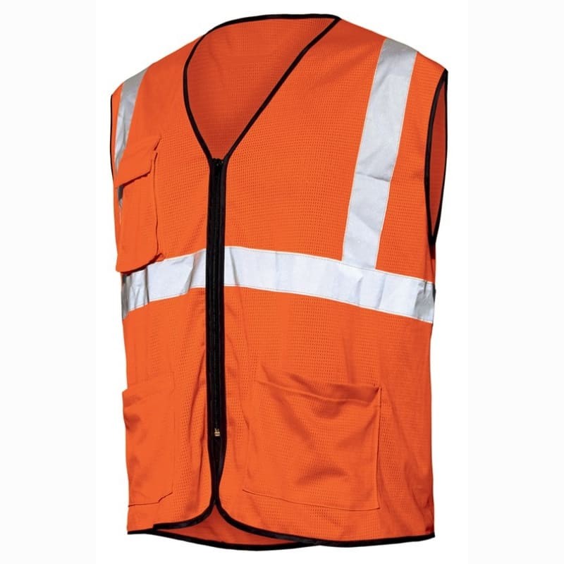 Gilet da Lavoro Zip Alta Visibilit� ISSA LINE - 01260