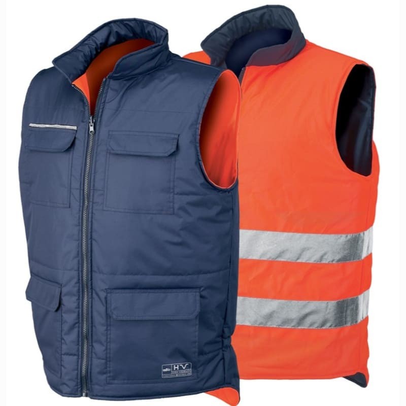Gilet Reversibile alta visibilit� Revers ISSA LINE - 04069