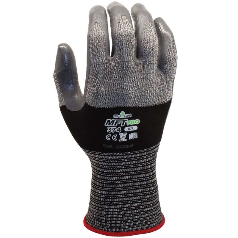 12 Paia - Guanti Showa rivestito in Nitrile 374 MFT PRO
