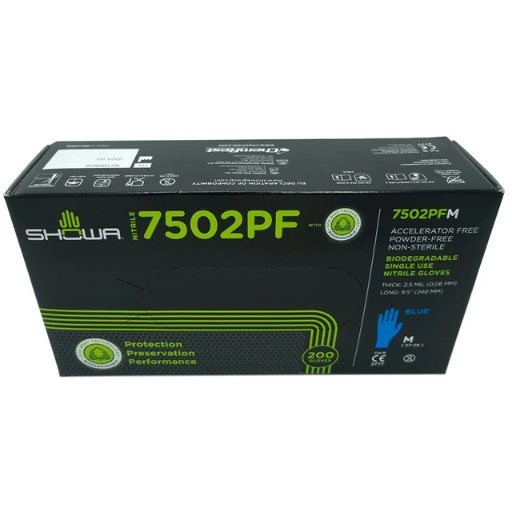 Guanti Showa in Nitrile Dispensador SH7502PF - 200 Pezzi