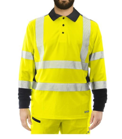 Polo Da Lavoro Alta Visibilit� Issa Line Raylong Hi Vis 8195