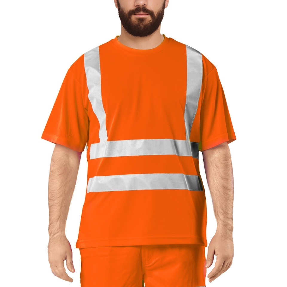 T-shirt Da Lavoro Alta Visibilit� Issa Line Basic Tee Hi Vi 08183NTS
