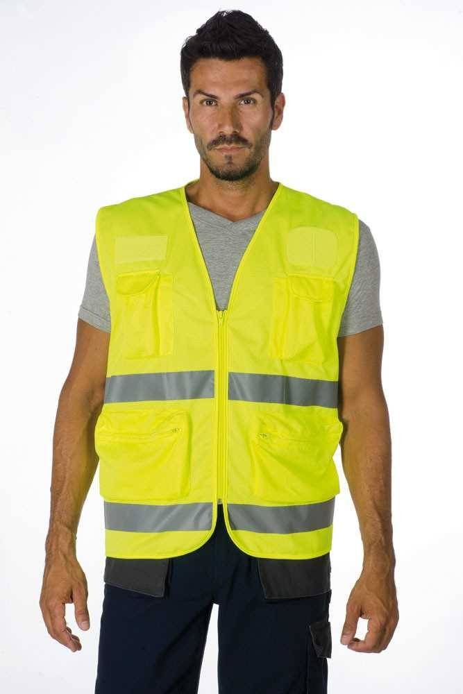 Gilet da lavoro Alta visibilit� Multitasche Logica POCKETHVG-L