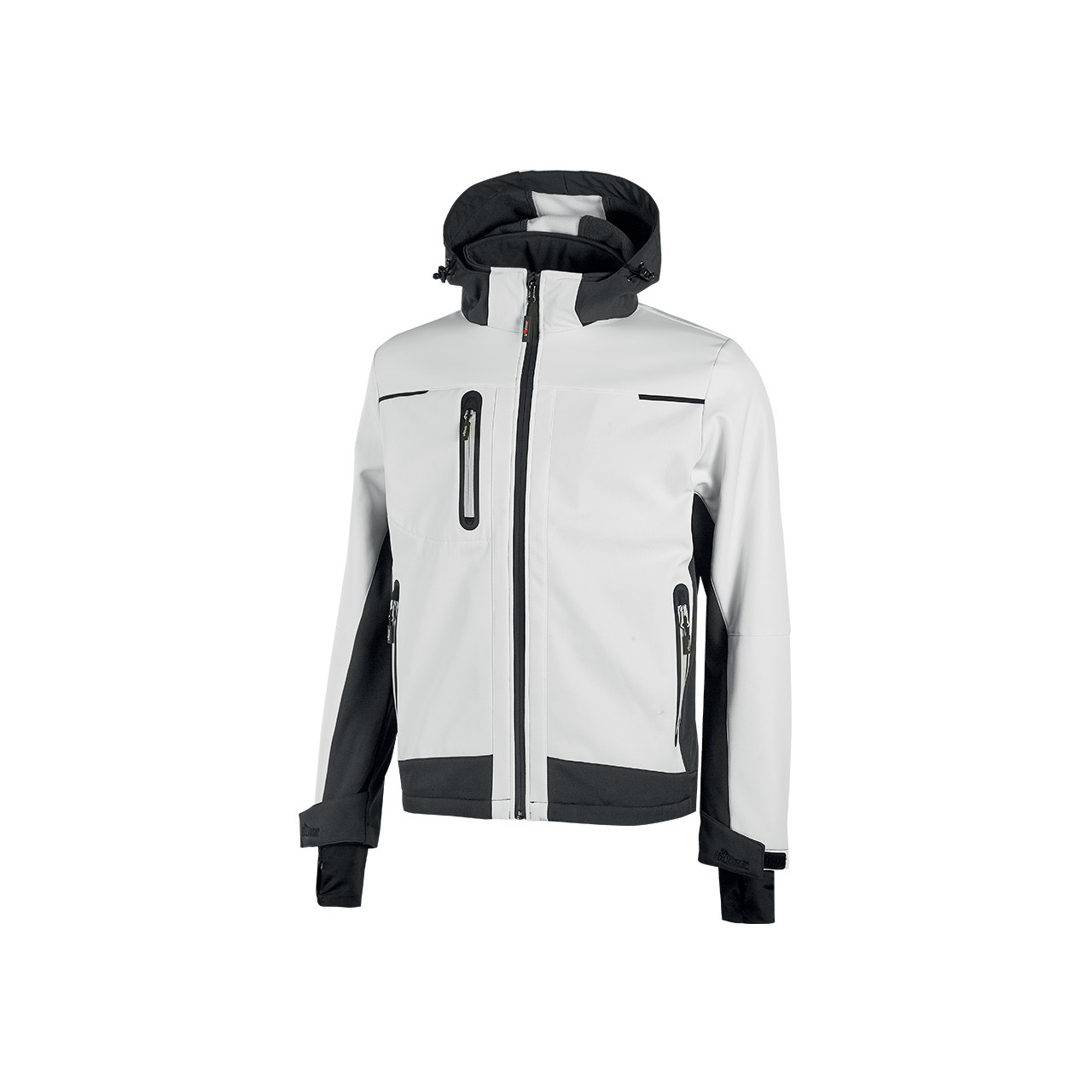 Giacca da Lavoro Softshell Multitasche Stretch Impermeabile Antinvento U-Power Space White WFU187