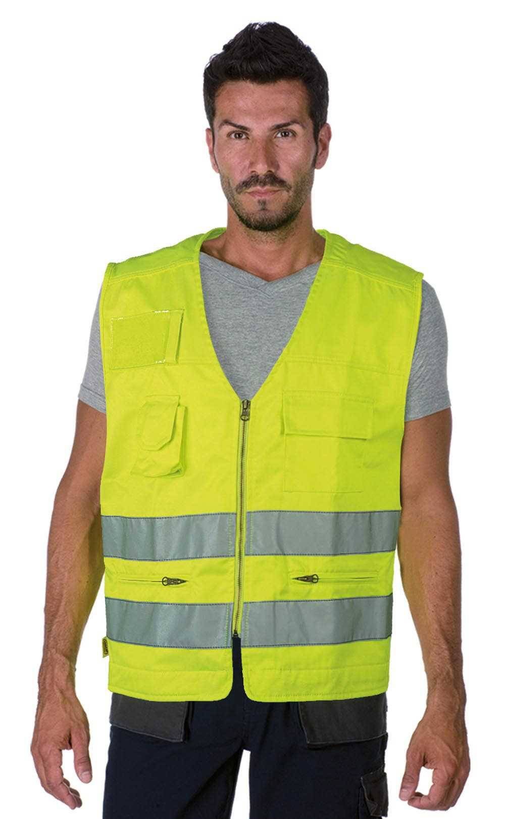 Gilet da lavoro Alta visibilit� Multitasche Logica 840HV/G-L