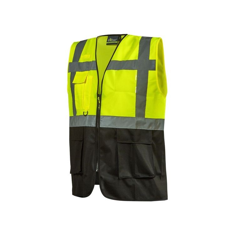 Gilet da Lavoro Multitasche Bicolore Alta Visibilit� U-Power Diadem HL377