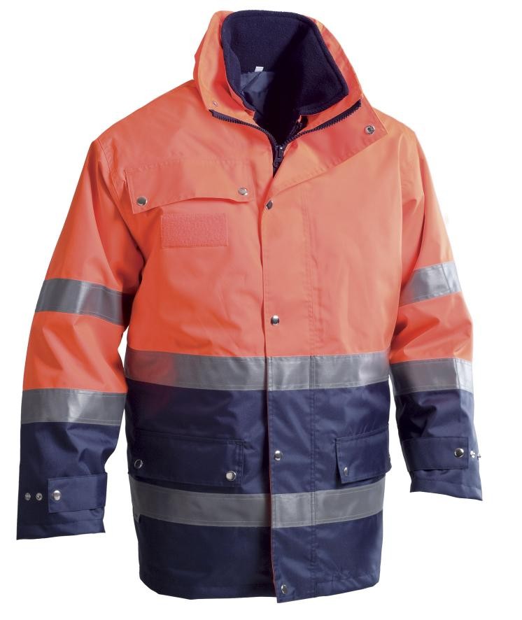 Giacca da Lavoro Alta visibilit� Multitasche Invernale 300 D P&P Loyal GGX30 413