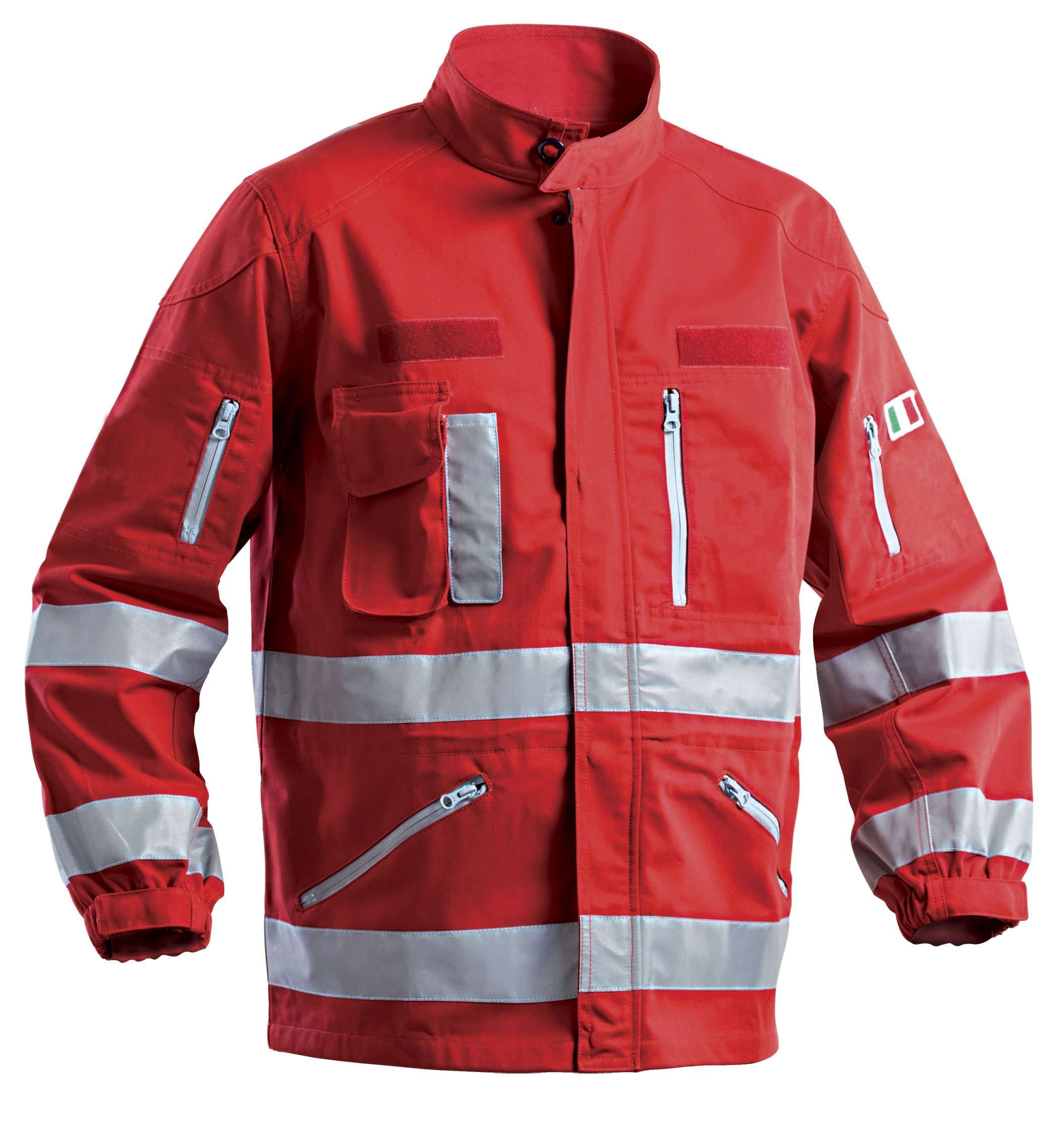 Giacca da lavoro alta visibilit� multitasche soccorso P&P Loyal SOC03 204