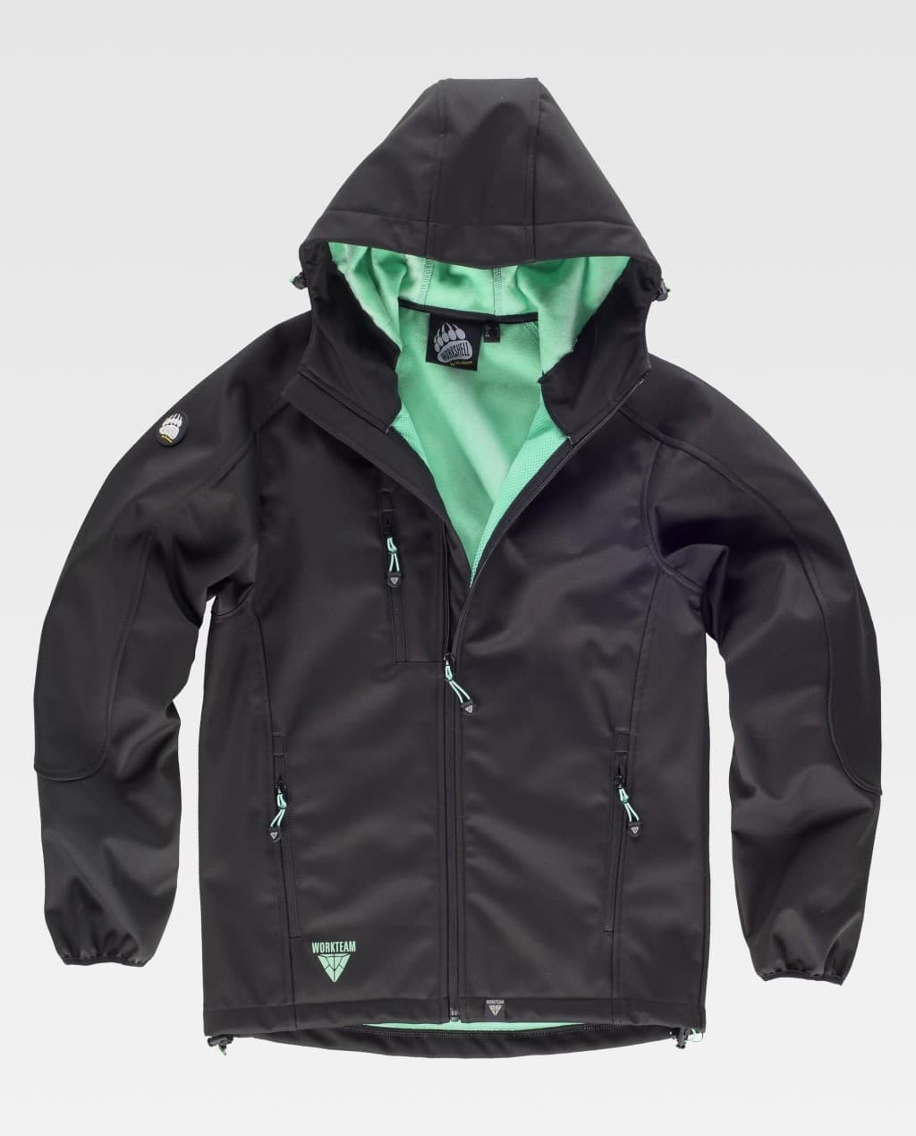 Giacca da Lavoro Workteam Workshell Cappuccio Uomo S9499
