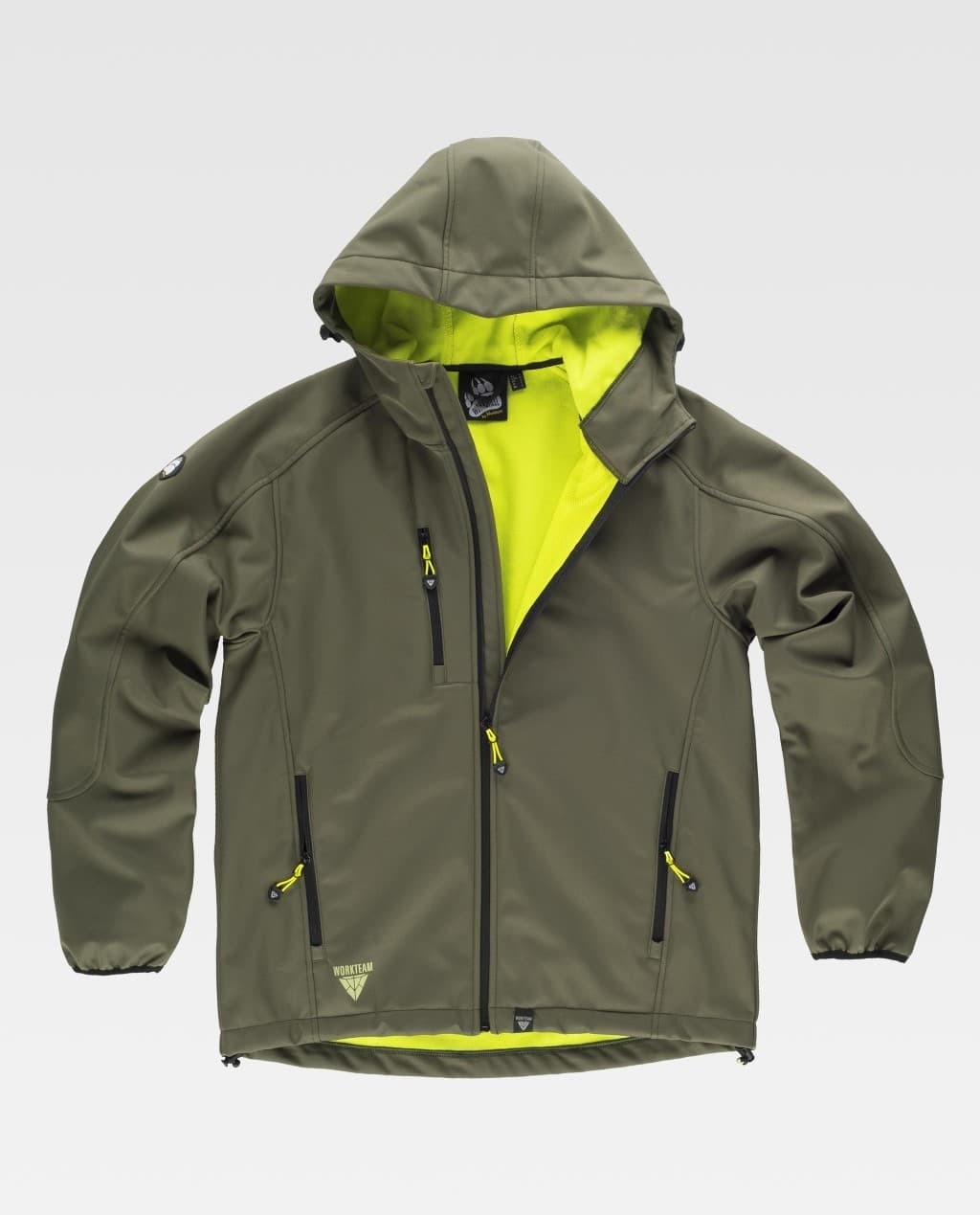 Giacca da Lavoro Workteam Workshell Cappuccio Uomo S9499