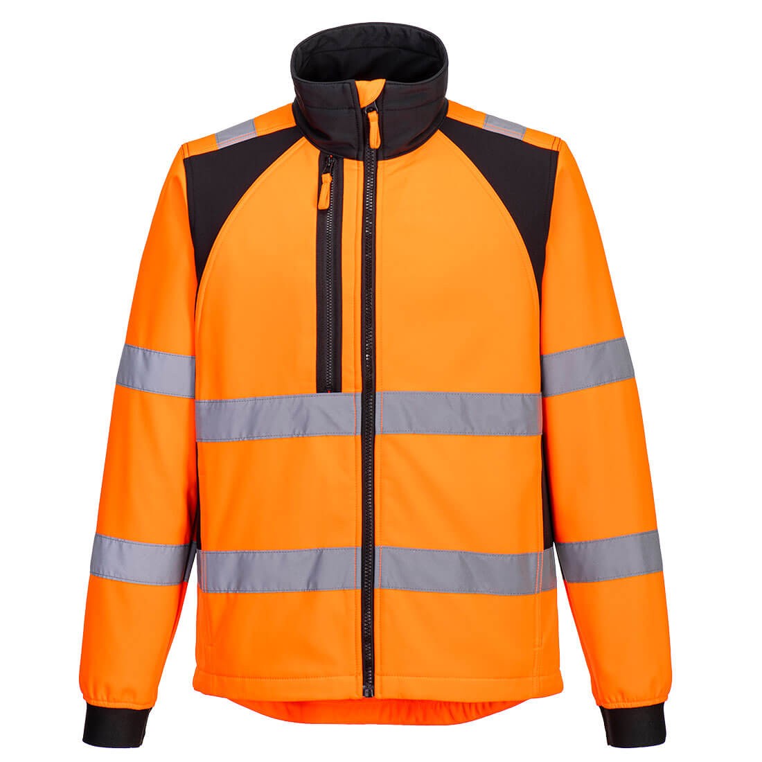 Giacca da Lavoro Alta Visibilit� Impermeabile Multitasche Antivento Zip Intera Portwest CD875
