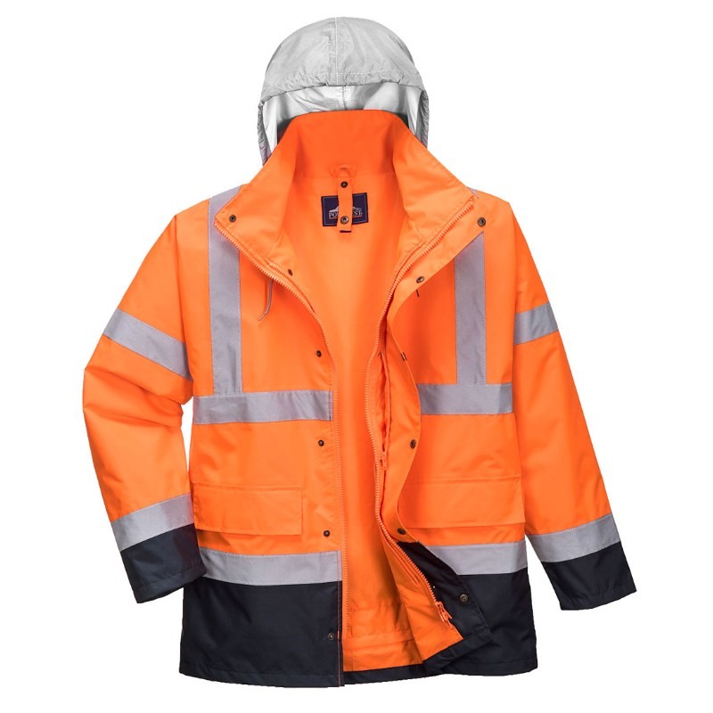 Giacca da Lavoro Traffic Bicolore 4 in 1 ad Alta Visibilit� Portwest S471
