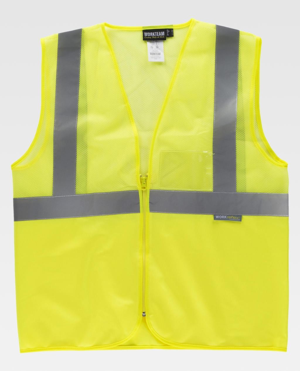 Gilet da Lavoro a Rete Alta Visibilit� C3612 - Workteam