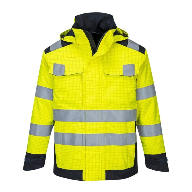 Giacca da Lavoro Modaflame impermeabile Alta Visibilita Portwest MV70