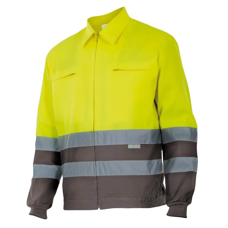 Giacca in pile bicolore da Lavoro Alta Visibilit� Velilla 153