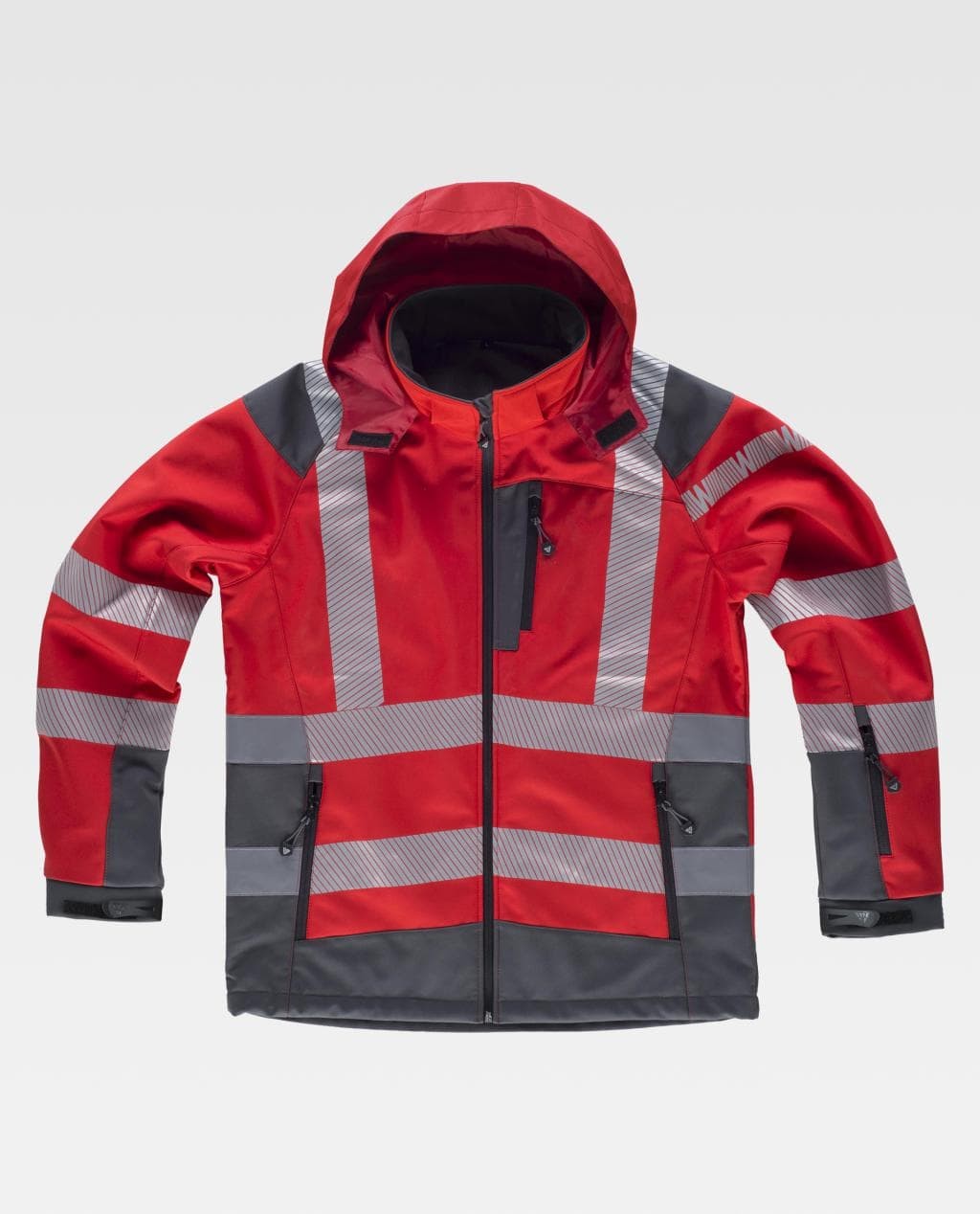 Giacca da Lavoro Workshell Alta Visibilit� con Cappuccio S9212 - Workteam