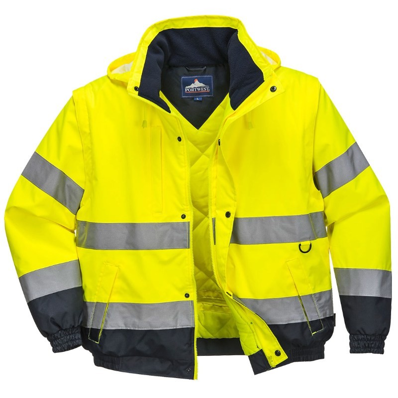 Giacca da Lavoro 2 in 1 ad Alta Visibilit� Portwest C468