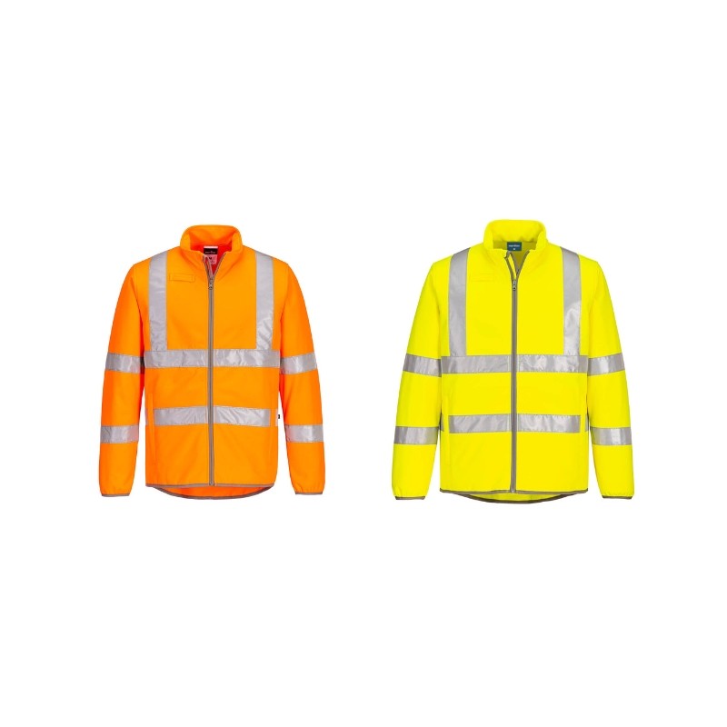 Giacca da Lavoro Alta Visibilit� Multitasche Antivento Impermeabile Softshell Portwest EC24