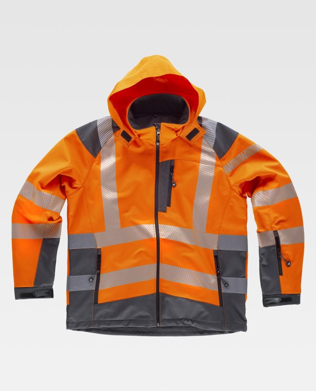 Giacca da Lavoro Workshell Alta Visibilit� con Cappuccio S9211 - Workteam